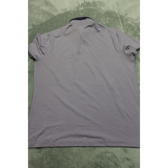 01. Algo Performance Men's Large Purple SPF 40 Moisture Wicking Polo Shirt NWT - Picture 8 of 9